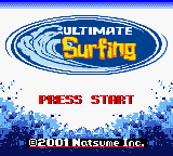 Ultimate Surfing Title Screen